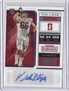 Biglietto Contenders Draft Picks College 2018 Auto #246 Harrison Phillips Stanford - Foto 1 di 1