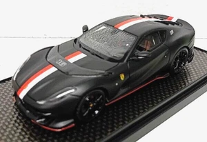 FERRARI 812 COMPETIZIONE NERO OPACO/BANDA MONEGASCA con n° 16 BBR C284 - Foto 1 di 3