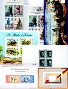 UK EUROPE GERMANY 1937-1980 COLLECTION OF 18 SOUVENIR SHEETS NEVER HINGED 2 USED - Picture 1 of 3