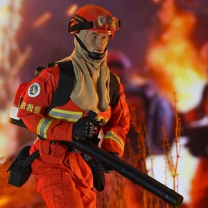 Fire Hero 1/6 Soldier Model Forest Firefighter Rescue Team Rebel Action Figure - Picture 1 of 15