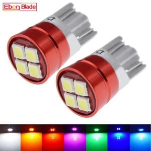 2 X 24V LED T10 194 2825 168 158 3030 4SMD Side Wedge Light Lamp Globe Bulbs - Picture 1 of 8