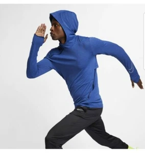 Nike NK Sphere Dry Running Dri-Fit Blue LS Hoodie AJ7591-492 Herren Gr. XL - Bild 1 von 10