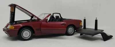 1990 Revell Mercedes Benz Maroon 500Sl Cabriolet Die Cast Model Metal  1/18 - Image 1 of 4