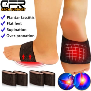 Copper Arch Brace Plantar Fasciitis Foot Support Compression Sleeve Invisible - Picture 1 of 11