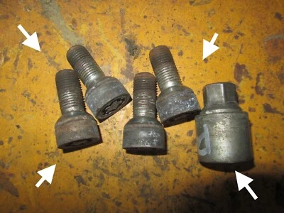 AUDI A3 S3 TT 8S RS3 8V OEM LOCKING WHEEL NUT SET KEY GENUINE ORIGINAL 25k miles - Image 1 of 4