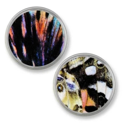 NEW  MI MONEDA   MAR-PRIM-LM Primavera Feather Coin  Charm MEDIUM - Image 1 of 4