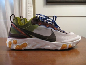 NIKE REACT ELEMENT 87 “MOSS”/BLACK EL-DORADO MEN US SIZE 8.5 - Picture 1 of 12