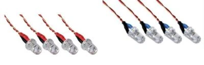 Hubsan X4 H107L 3.7v LED Night Flying Lights Blue and Red Sets - Image 1 of 4