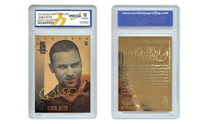 DEREK JETER NY Yankees 2004 Gold SIGNATURE LL 23K GOLD Card - Graded GEM-MINT 10 - Picture 1 of 3