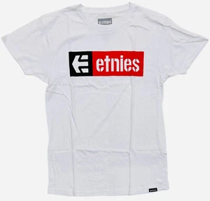 Etnies Men's T-Shirt New Box Logo Short Sleeve Crewneck Tee - Picture 1 of 6