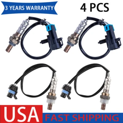 4PCS Oxygen Sensor Up+Down For Chevrolet 2006-2007 Tahoe 2006-13 Silverado 1500 - Image 1 of 4