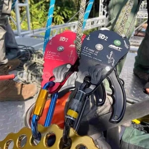 Kit Arrampicata Corda ASAT RD2 Puleggia Freno Unidirezionale Tipo Descender 30-150KN - Foto 1 di 6