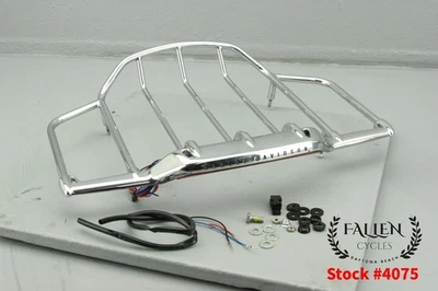2013 Harley Electra Glide CVO Trunk Tour Pak Luggage Rack CHROME AIRWING #4075 - Image 1 of 4
