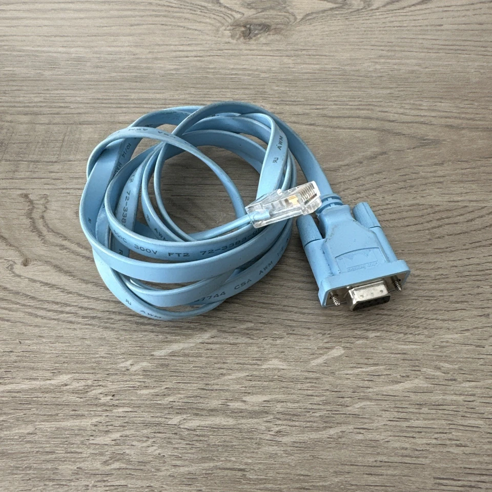RJ45 to DB9 Serial Console Cable 1.8m Cisco Systems AWM 20251 E129757-3 LL97744 - Image 1 of 1