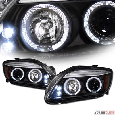 For 04-10 Scion TC Blk Daytime LED Halo Rim Projector Headlights Parking Lamp Am - Изображение 1 из 3