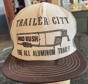 Vintage Trailer City Trucker Mesh SnapBack Cap Mütze USA Redneck - Bild 1 von 5