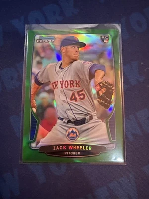 Zack Wheeler - 2013 Bowman Chrome Green /75 Rookie Refractor - New York Mets - Image 1 of 2