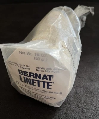 Bernat LINETTE Yarn, Off White, 1.75 oz. - Image 1 of 4