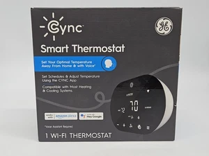 GE CYNC Smart Thermostat - White Open Box - Picture 1 of 8
