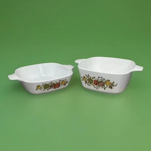 Vintage Corning Ware Spice of Life Casserole Dishes Set of 2 - Picture 1 of 9