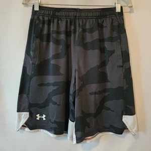 Under Armour Loose Black Camo Activewear Athletic Shorts Mens Medium - Picture 1 of 7