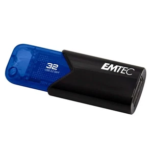 EMTEC Click Easy B110 USB 3.0 Flash Drive 32 GB Blue - Picture 1 of 4
