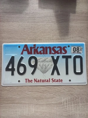 Plaque Immatriculation Américaine État De L'Arkansas Plaque Officielle - Photo 1/2