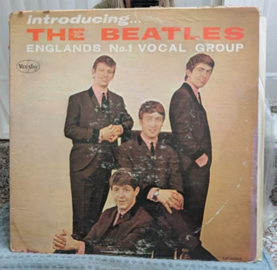 The Beatles Introducing The Beatles LP 1964 pressing brackets colorband Chains - Image 1 of 4