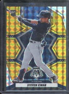 2022 Panini Mosaic STEVEN KWAN #273 RC Rookie Gold Prizm /10 Cleveland Guardians - Picture 1 of 2