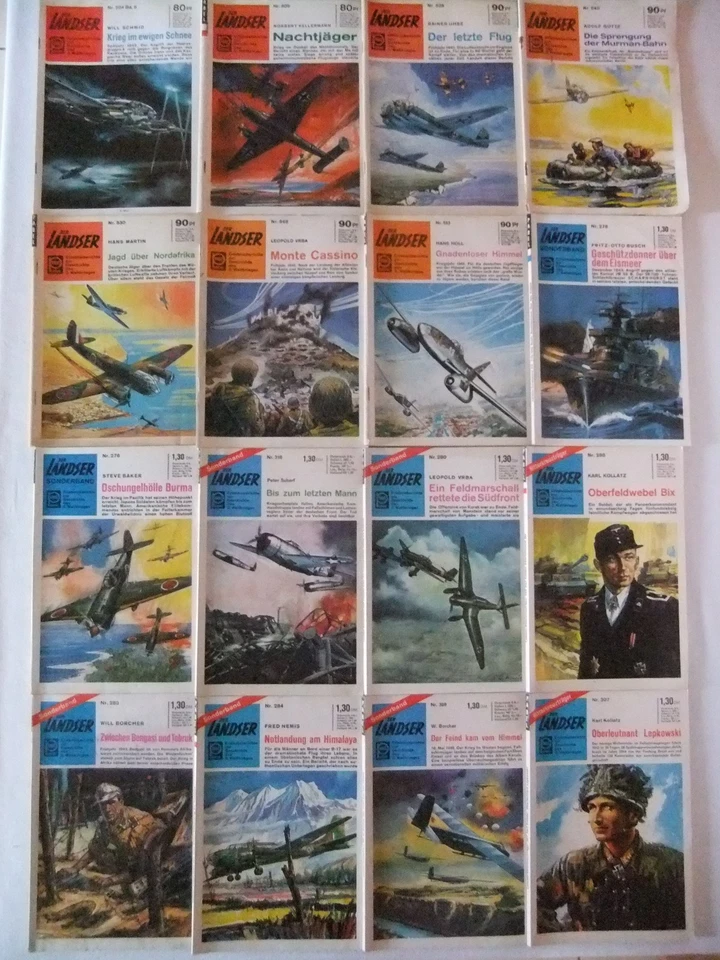 Der Landser, 16 alte Hefte, guter Zustand, siehe Bild - Bild 1 von 1