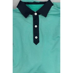 FJ FootJoy Golf Poloshirt Herren XL Extra Large grün/marine Golfschläger Everglades - Bild 1 von 11