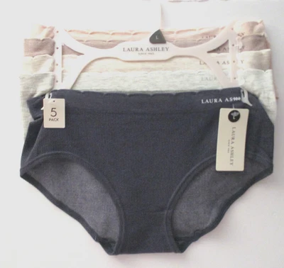 Laura Ashley Women's seamless Hipster panties 5 Pair size Large - Image 1 of 3
