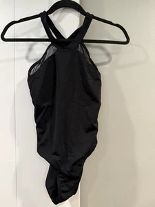 Damen Teenager Mädchen schwarz Weissman Tanzkleidung Trikot, Kind groß - Bild 1 von 4