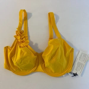 Neu mit Etikett Empreinte Dream Zenith gelbes Bügel-Bikini-Top Größe 32 E - Bild 1 von 9