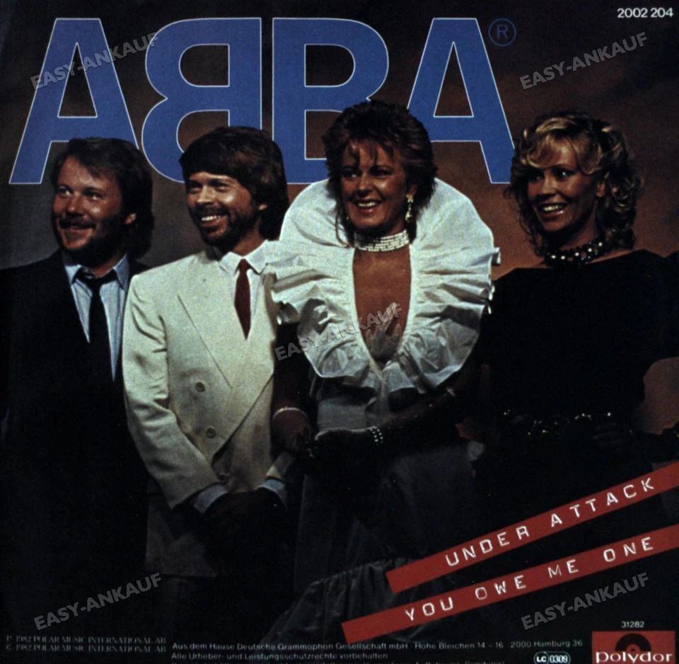 ABBA - Under Attack / You Owe Me One 7in (VG/VG) . - Image 1 of 1