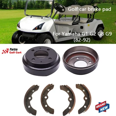 Gas/Electric Golf Cart Brake Drums Shoes Kits (82-92) Fit For Yamaha G1 G2 G8 G9 - Image 1 of 4