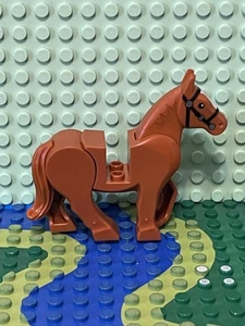 Lego Minifigur Tier Land Pferd dunkelorange - Bild 1 von 3