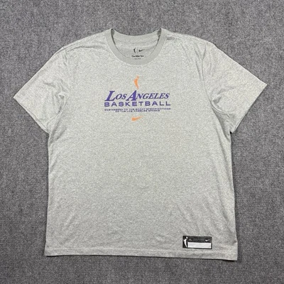 Nike WNBA Los Angeles Basketball Shirt Gray Purple Basketball Dri Fit  Mens XL - Image 1 of 4