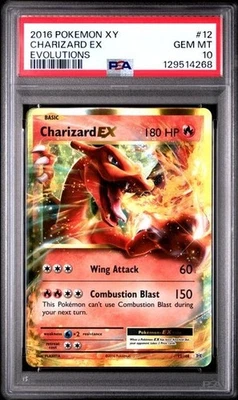 PSA 10 CHARIZARD EX 12 XY EVOLUTIONS POKEMON GEM MINT - Image 1 of 2