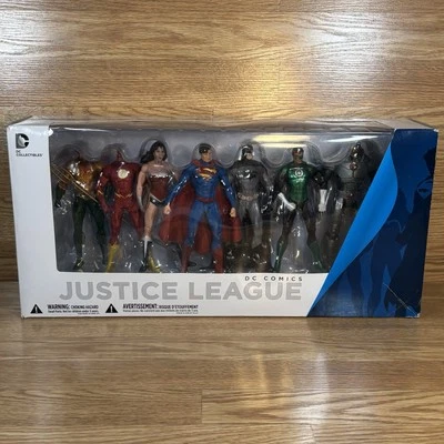 Juego de 7 figuras de acción DC Collectibles Justice League We Can Be Heroes caja defectuosa Foto 1 de 4