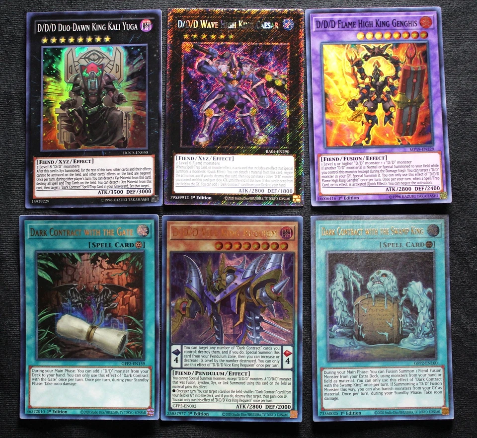 DDD deck set (D/D/D Wave High King Caesar, Duo-Dawn Kali Yuga, Flame Genghis...) - Image 1 of 1
