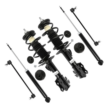 For Toyota Yaris Front Rear Shock Absorbers Strut Coil Spring W/ Sway Bar - Image 1 of 4