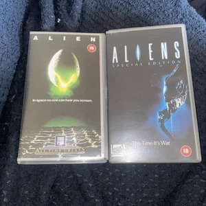 Alien 1989 VHS By Ridley Scott And Aliens Special Edition VHS 1992 James Cameron - Imagen 1 de 5