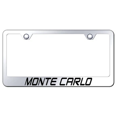 Marco de matrícula de acero inoxidable para Chevrolet Monte Carlo Foto 1 de 3