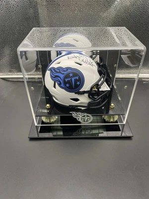 Keith Bullock Signed Titans Speed Lunar Eclipse Mini Helmet And Display JSA - Image 1 of 4