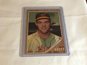 Billy Hoeft 1962 Topps de béisbol #134 Ex+ tinte verde - Imagen 1 de 2