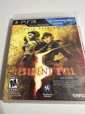 Resident Evil 5: Gold Edition (Sony PlayStation 3 PS3 2010) Complete in Box CIB  - Image 1 of 3