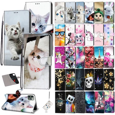 For iPhone XS Max XR 8 7 6/11 Pro Max Flip Leather Card Pocket Wallet Case Cover - Image 1 of 4