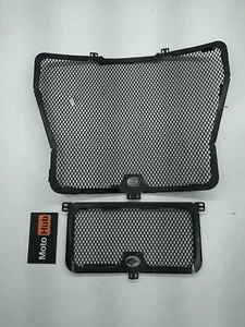 R&G RADIATOR & OIL COOLER GUARDS for 2010-14 BMW S1000RR K46 - BLACK POWDERCOAT - Picture 1 of 7