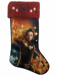 Calza Natalizia Captain Marvel Unisex Alta 18" Nuova Con Etichette di Ruz - Foto 1 di 1